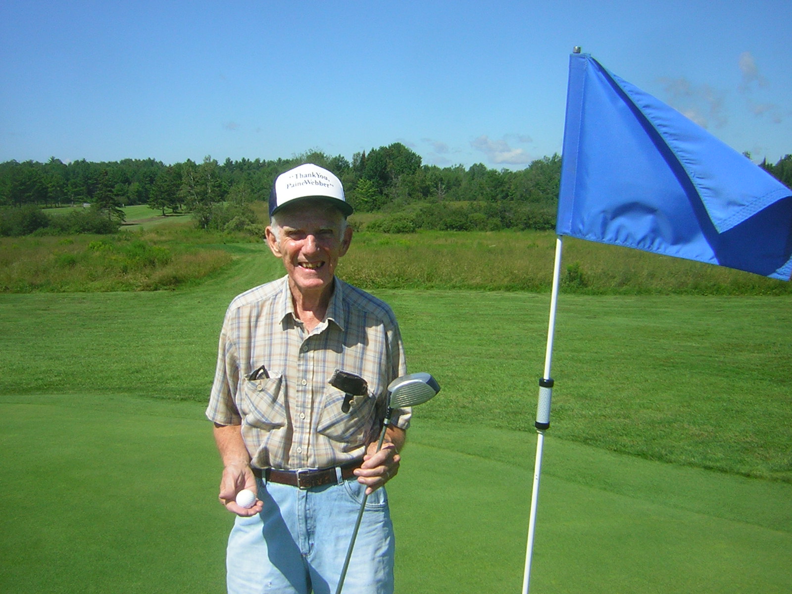 Ron Blair on #4, where he made his first-ever hole-in-one.
